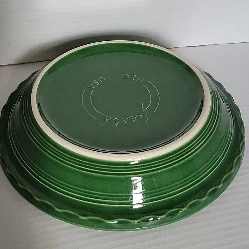 Fiestaware Fiesta Pie Plate Deep Dish Baker Baking Bake Bakeware Cookware Jade